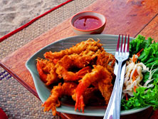 Deepfried Tiger Prawns